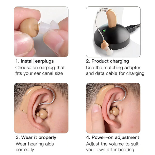 Z07 Amazon BTE Rechargeable Hearing Aids Factory Supply - Billede 10