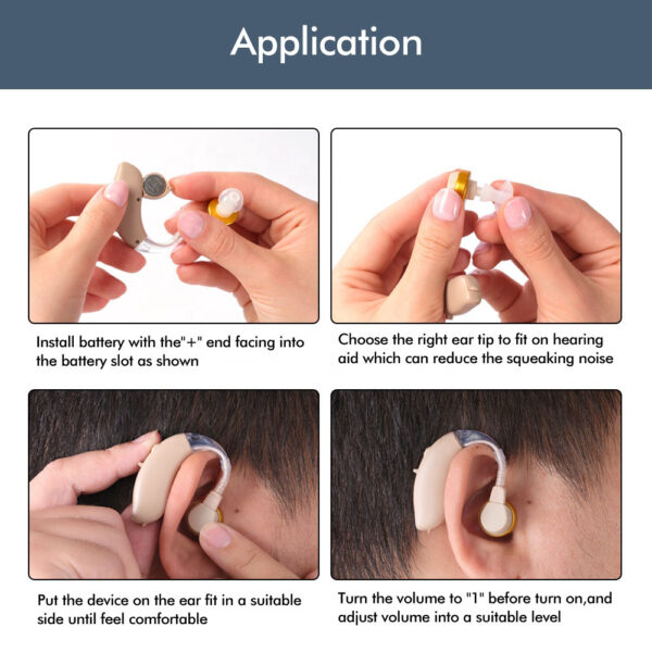 F138D BTE Hearing Aids Analog Brand Manufacturer – Bild 3