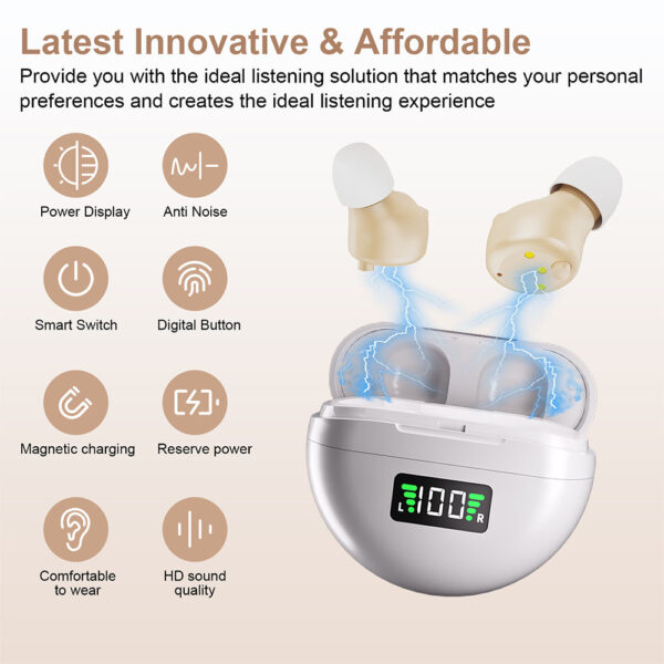 Z117 new in-ear rechargeable digital Hearing Aids Vendor - Billede 3