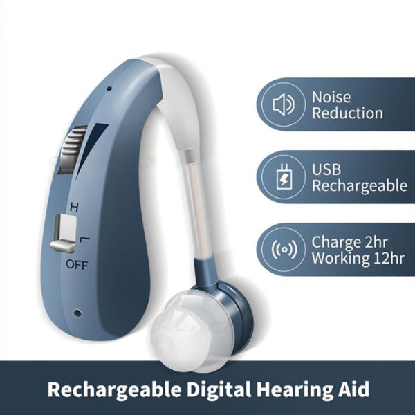 Z04D Cheapest Rechargeable Hearing Aids BTE Vendor Order - Billede 5