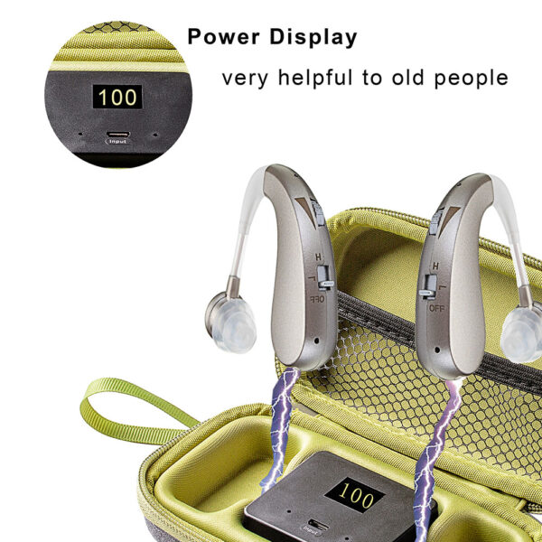 BX04 Lavpris genopladelige høreapparater Bluetooth BTE Maker