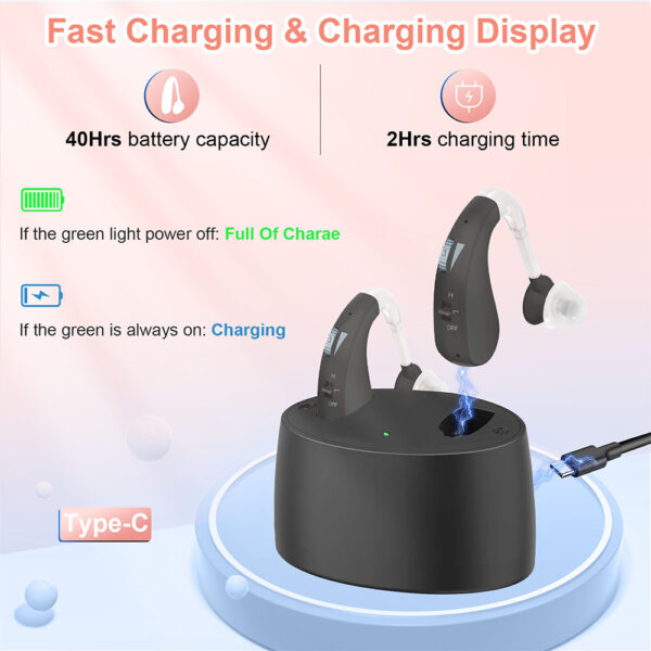 Z-109TD Best Rechargeable BTE Hearing Aids Vendor Order - Billede 4