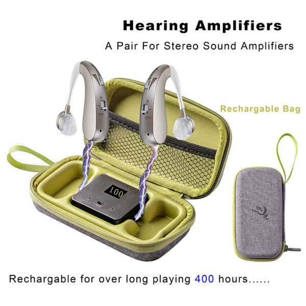 BX04 Low Cost Rechargeable Hearing Aids Bluetooth BTE Maker - Billede 4