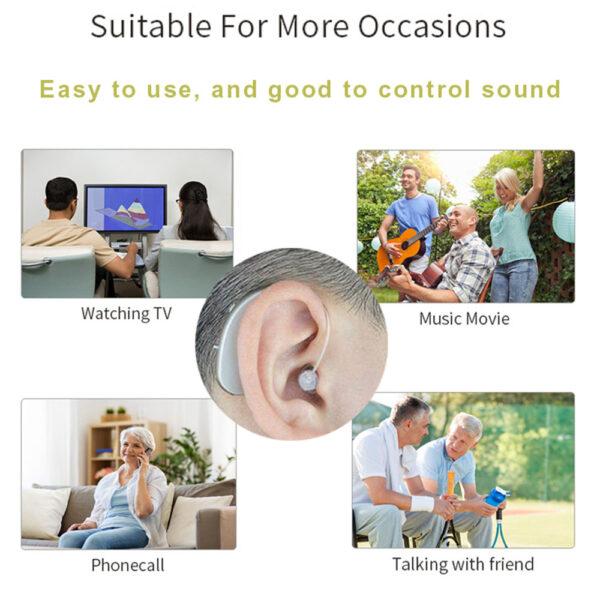 BX04 Low Cost Rechargeable Hearing Aids Bluetooth BTE Maker - Billede 3