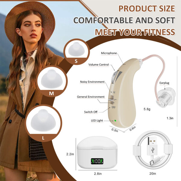 Z109CX Mini BTE Hearing Aids digital binaural Distributor - Billede 6