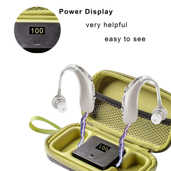 BX360BT BTE Bluetooth Hearing Aids Over The Counter OEM - Billede 9