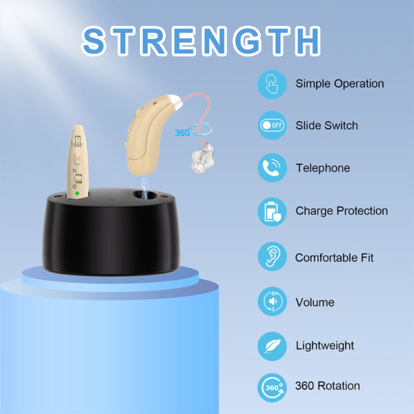 Z162TX Digital Hearing Aids Rechargeable Private Label - Billede 3