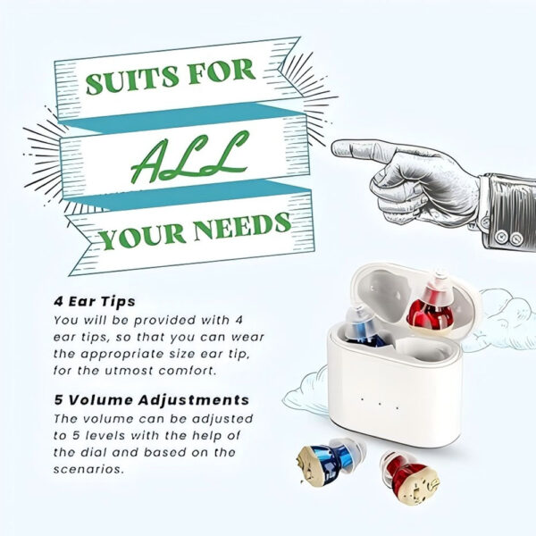 Z19 CIC Hearing Aids In Ear ITE Rechargeable Factory Custom - Billede 4