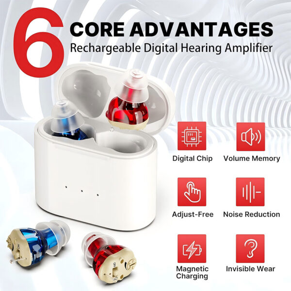 Z19 CIC Hearing Aids In Ear ITE Rechargeable Factory Custom - Billede 8