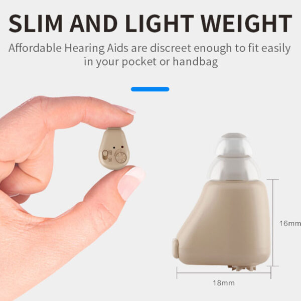 Z01B Order Amazon ITE Hearing Aids Rechargeable - Billede 6