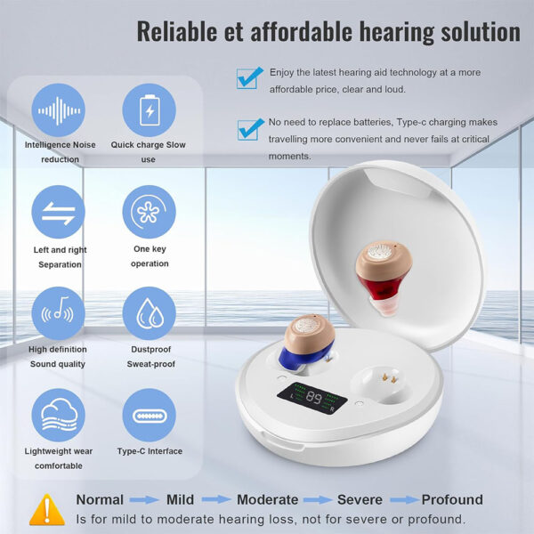 Z391B Noise Reduction Invisible ITE Hearing Aids Sourcing - Billede 6