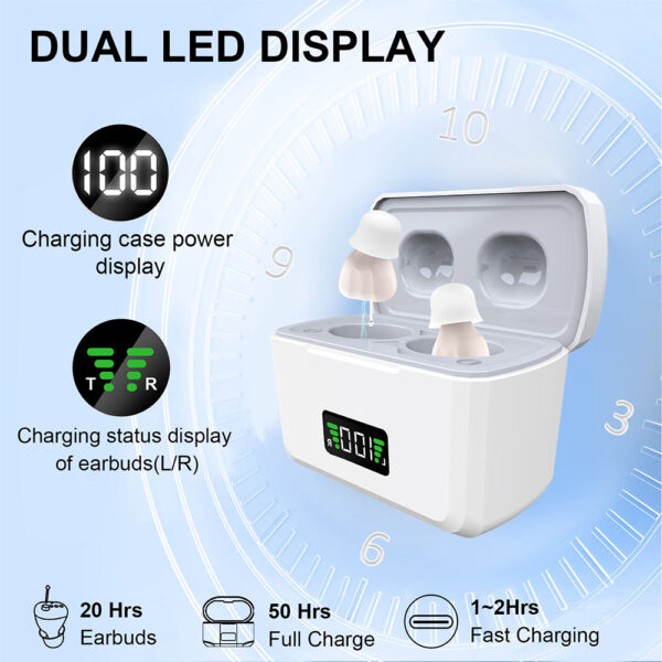 Z122D Sourcing Invisible ITE Hearing Aids Noise Reduction - Billede 4