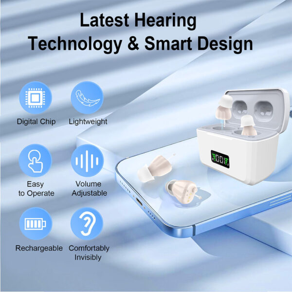Z122D Sourcing Invisible ITE Hearing Aids Noise Reduction - Billede 3