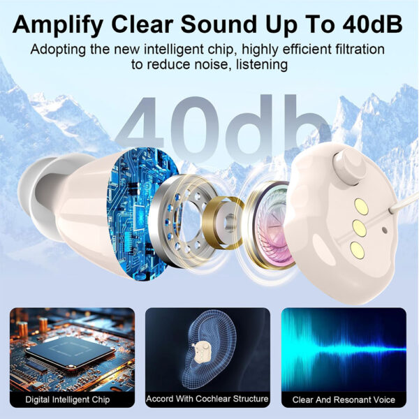 Z122D Sourcing Invisible ITE Hearing Aids Noise Reduction - Billede 5