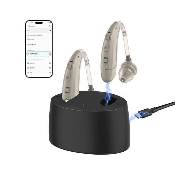 Z162BT BTE Digital Rechargeable Hearing Aids med Bluetooth